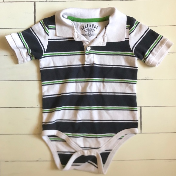 Two 24 month striped collared shirts - Picture 3 of 5